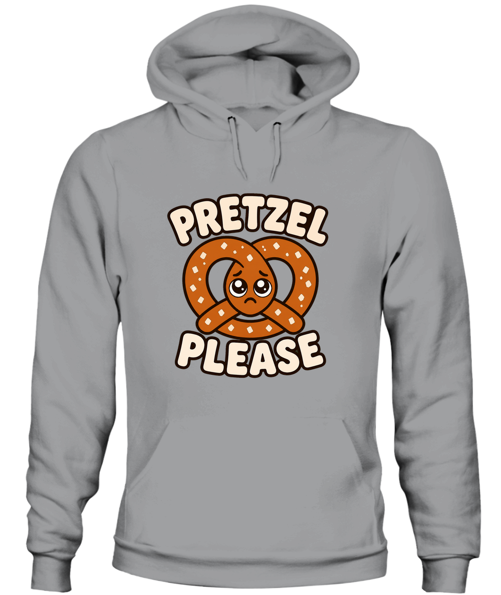Pretzel Please — Hoodie in Sport Grey