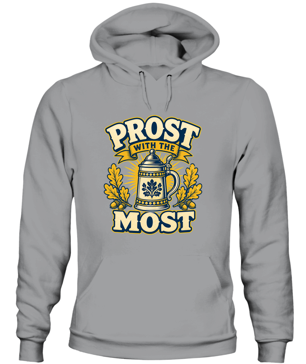 Prost With The Most — Hoodie in Sport Grey