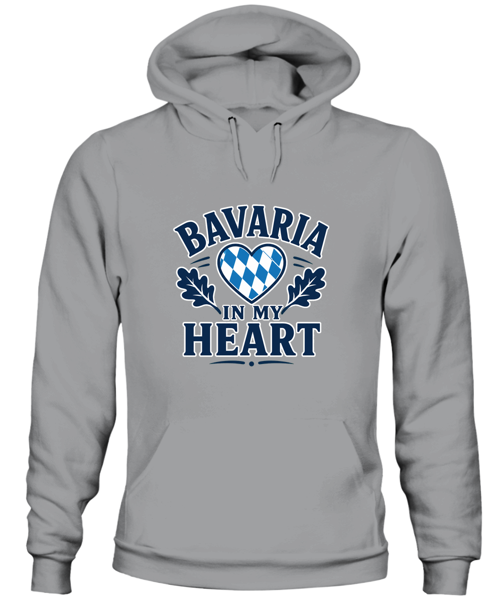 Bavaria In My Heart — Hoodie in Sport Grey
