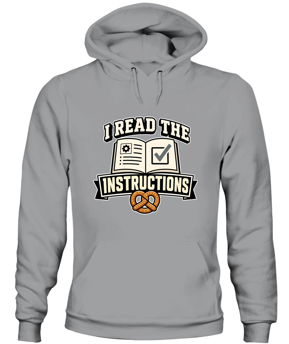 I Read The Instructions — Hoodie in Sport Grey