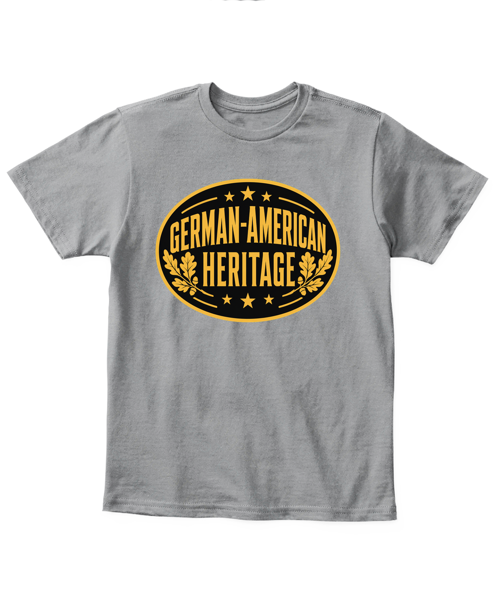 German-American Heritage — Kid's T Shirt in Sport Grey