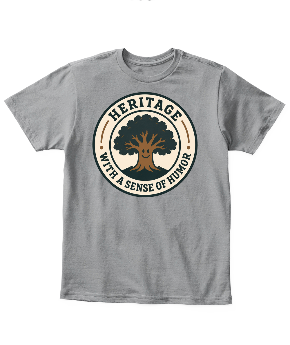 Heritage With A Sense Of Humor — Kid's T Shirt in Sport Grey
