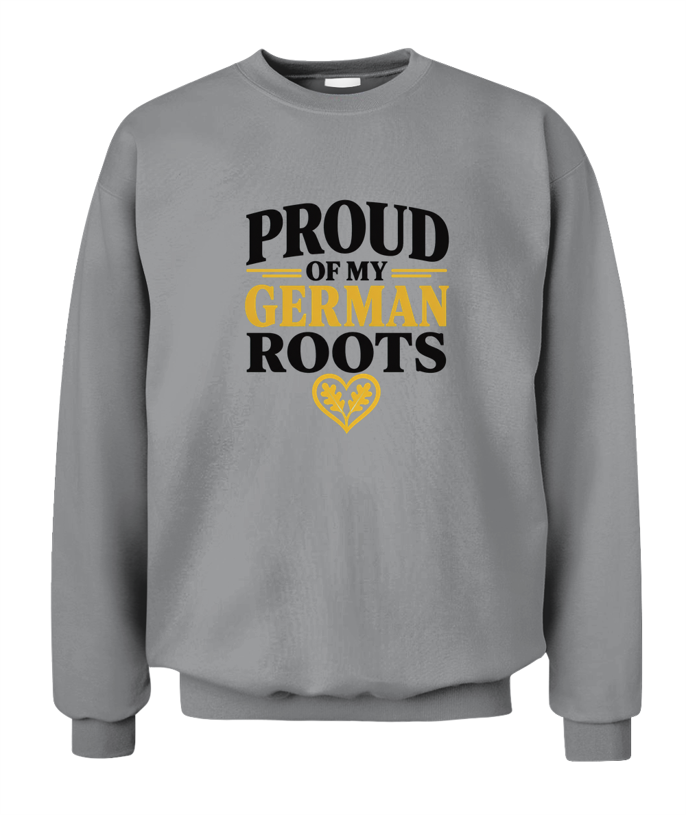 Proud Of My German Roots — Sweatshirt in Sport Grey