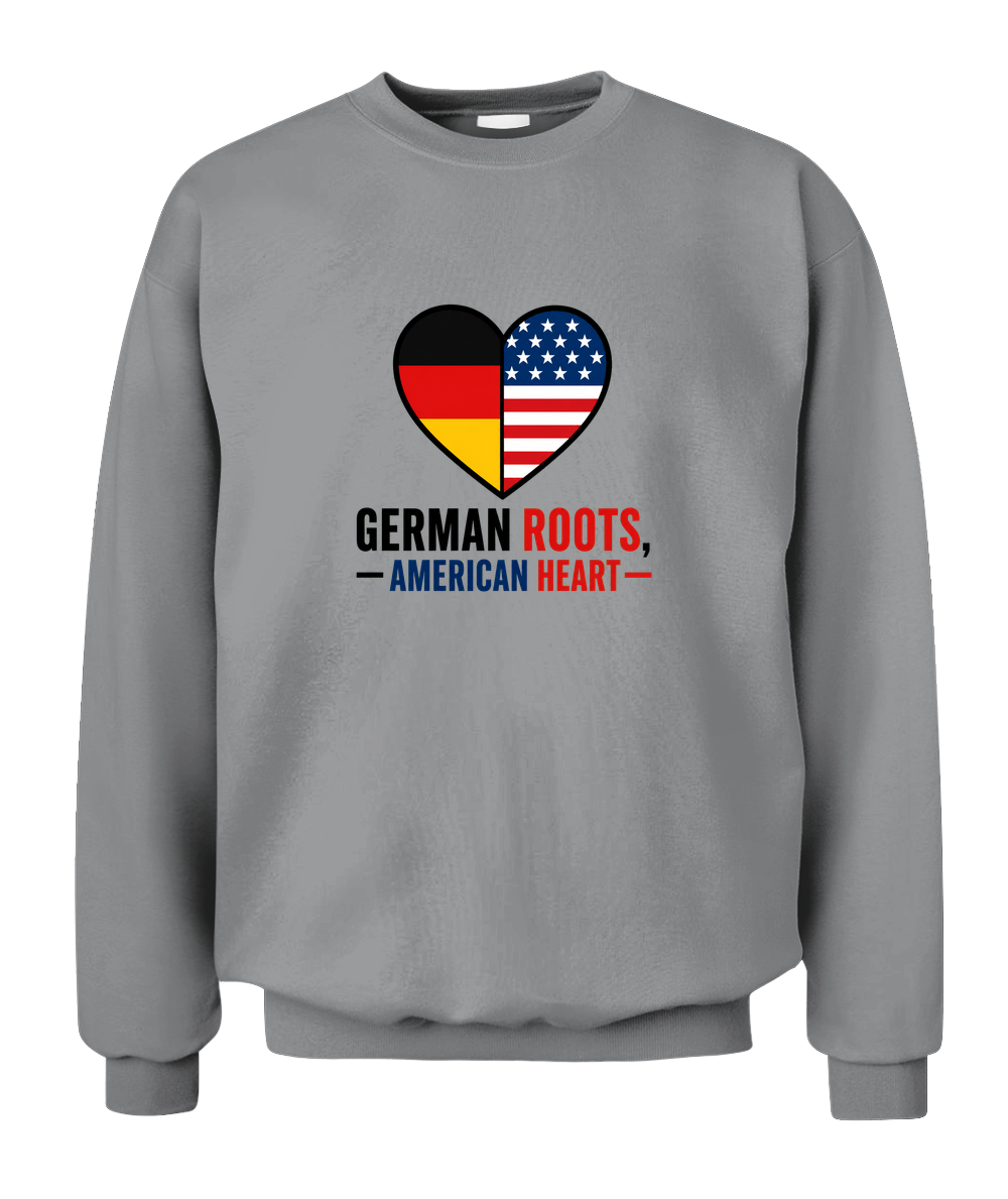 German Roots, American Heart — Sweatshirt in Sport Grey