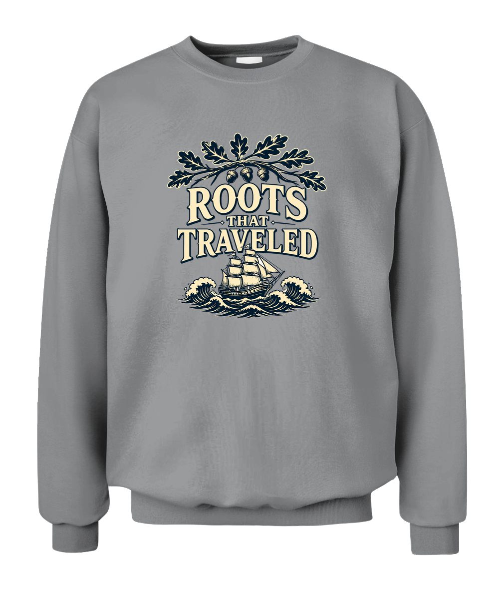 Roots That Traveled — Sweatshirt in Sport Grey