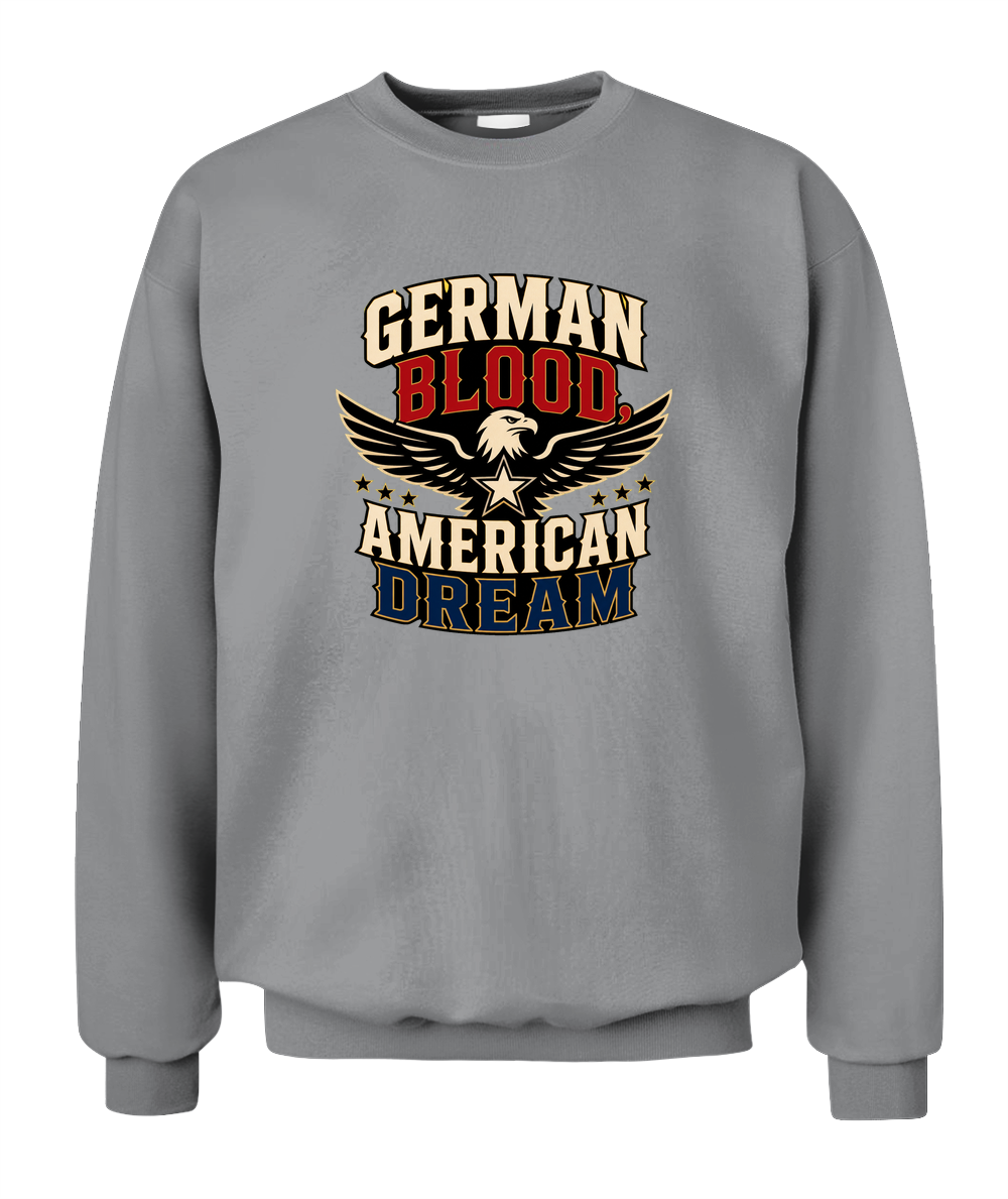 German Blood, American Dream — Sweatshirt in Sport Grey