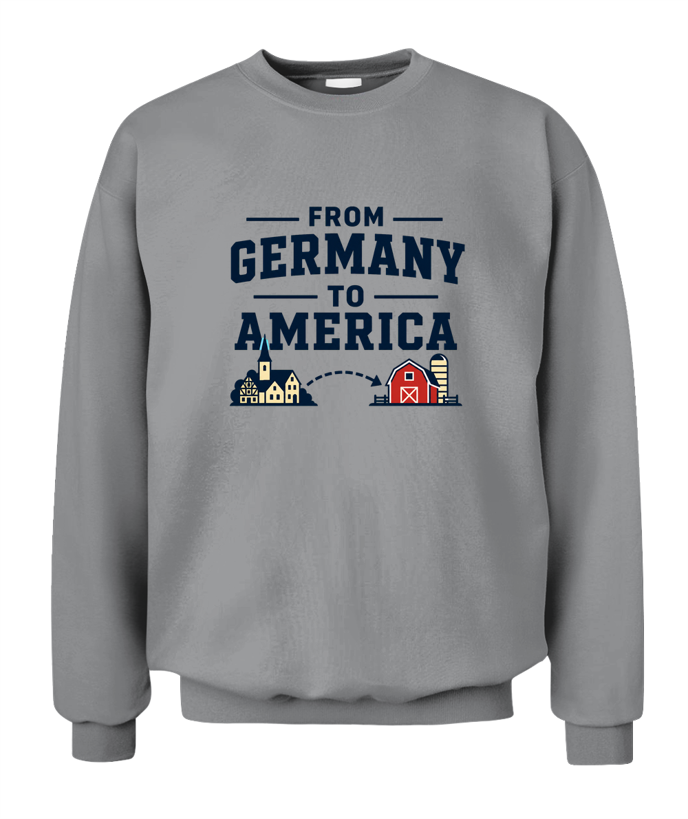 From Germany To America — Sweatshirt in Sport Grey