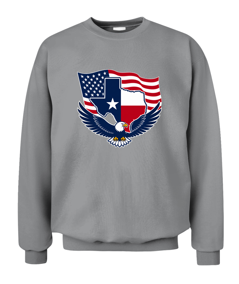 Texas German Roots — Sweatshirt in Sport Grey