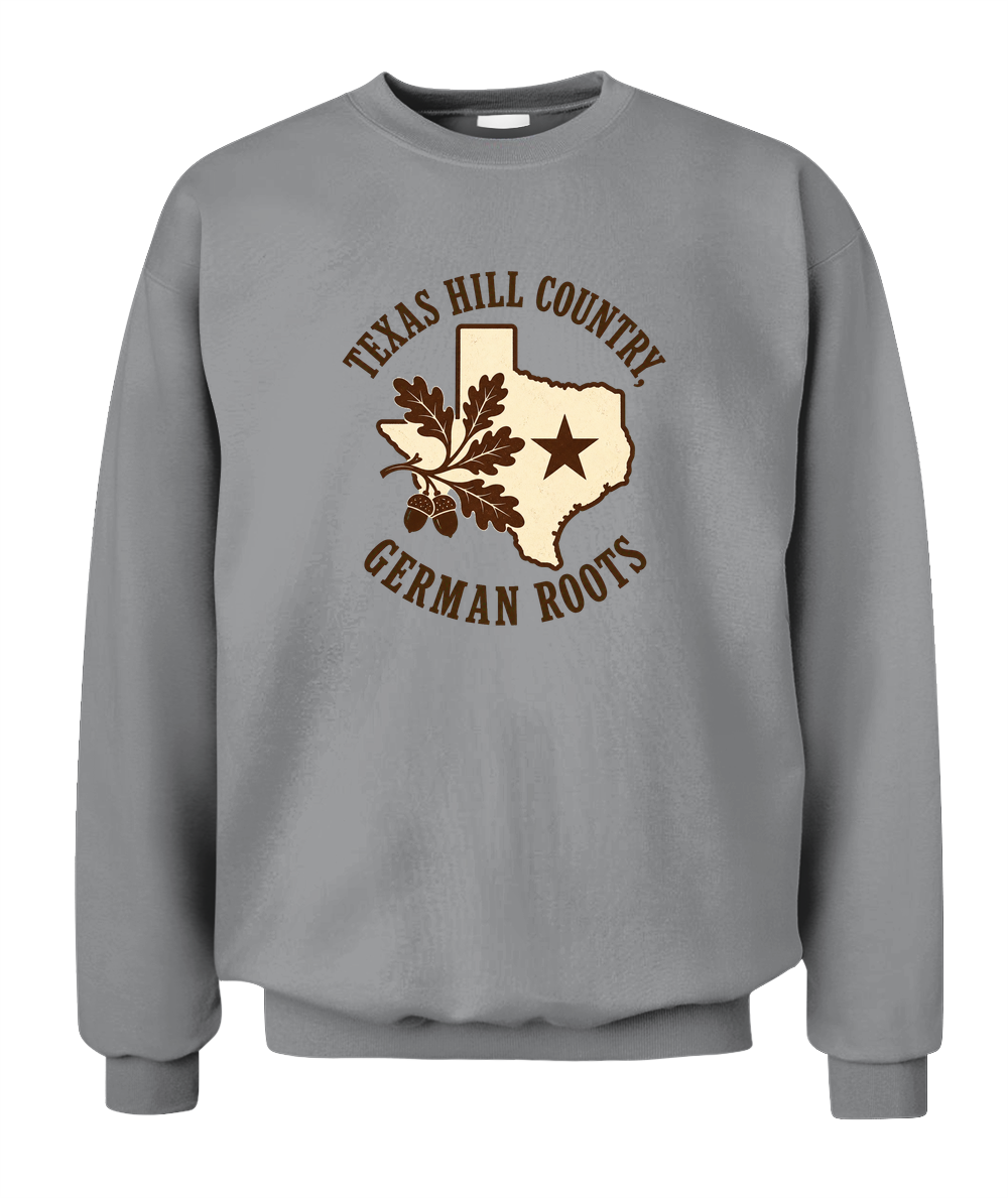 Texas Hill Country, German Roots — Sweatshirt in Sport Grey