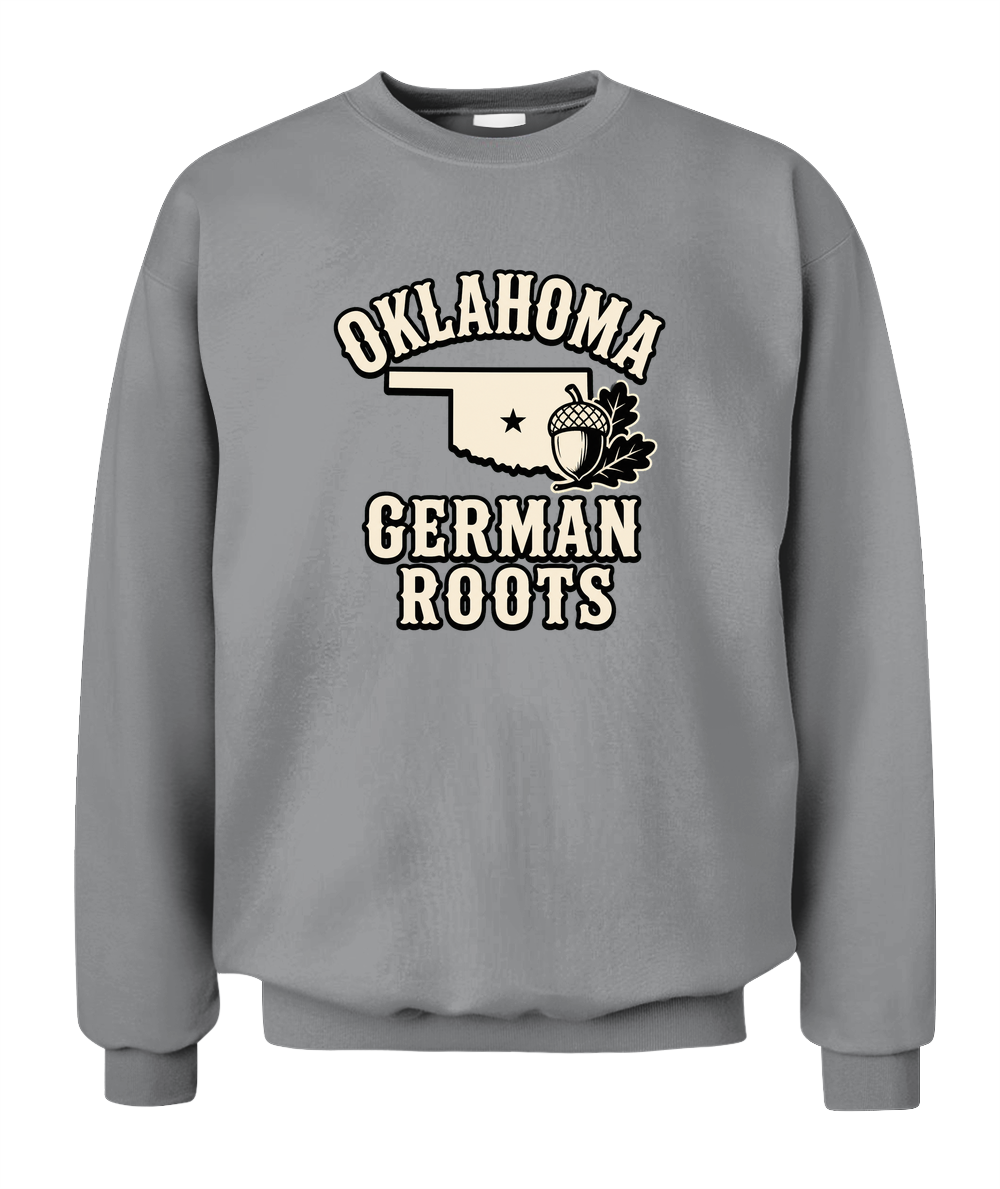 Oklahoma German Roots — Sweatshirt in Sport Grey