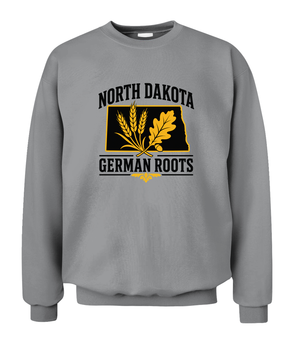 North Dakota German Roots — Sweatshirt in Sport Grey