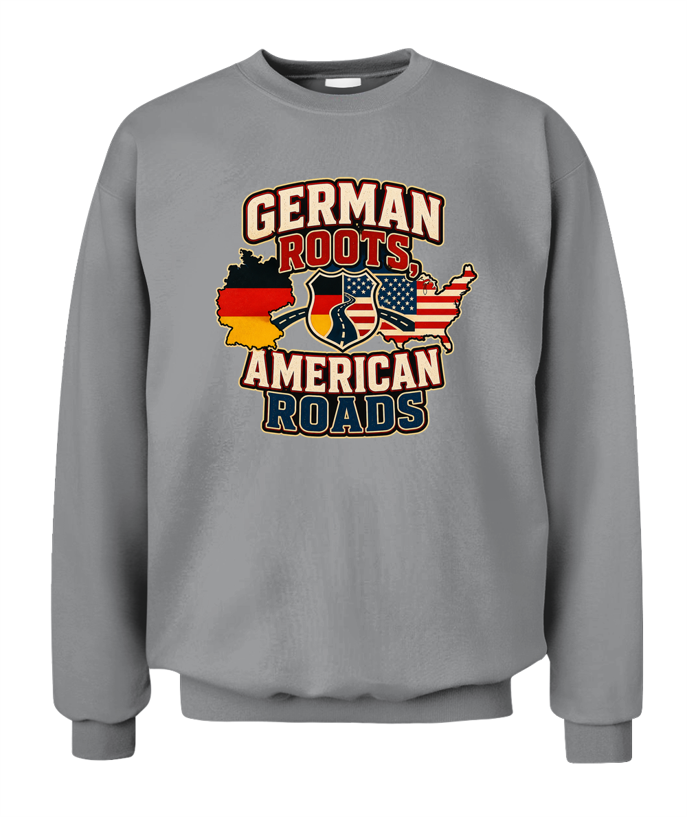 German Roots, American Roads — Sweatshirt in Sport Grey