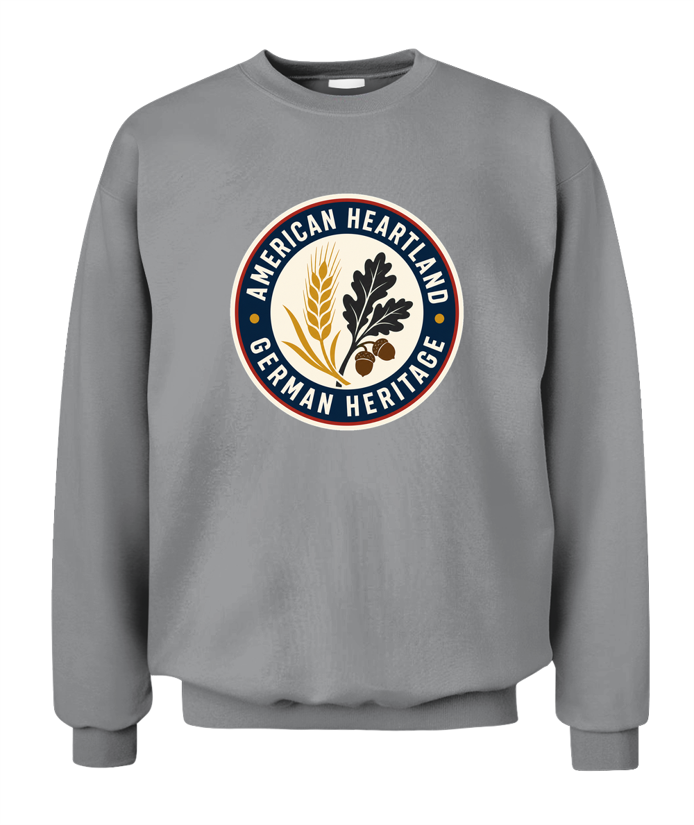 American Heartland, German Heritage — Sweatshirt in Sport Grey