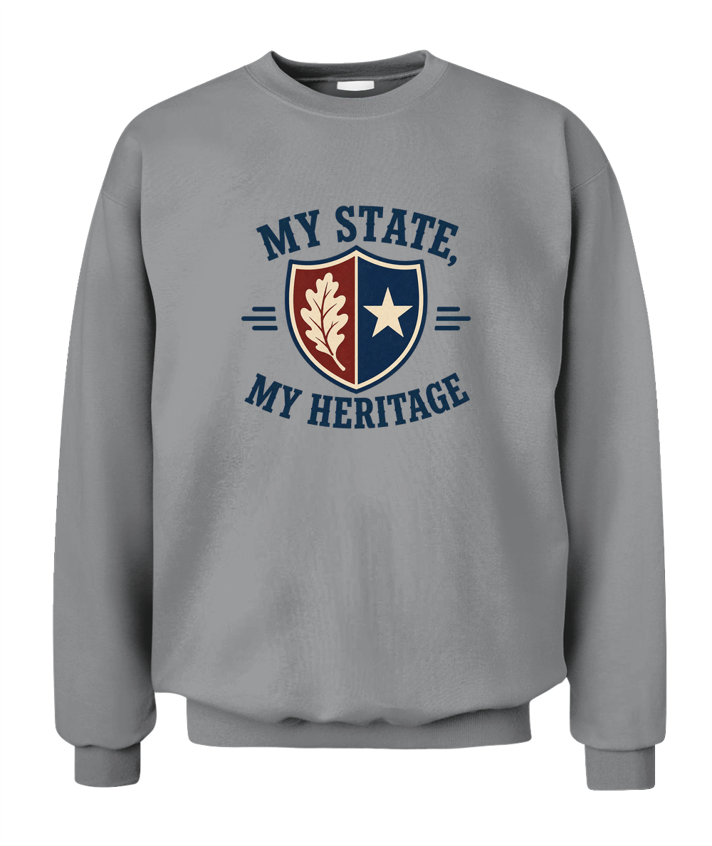 My State, My Heritage — Sweatshirt in Sport Grey