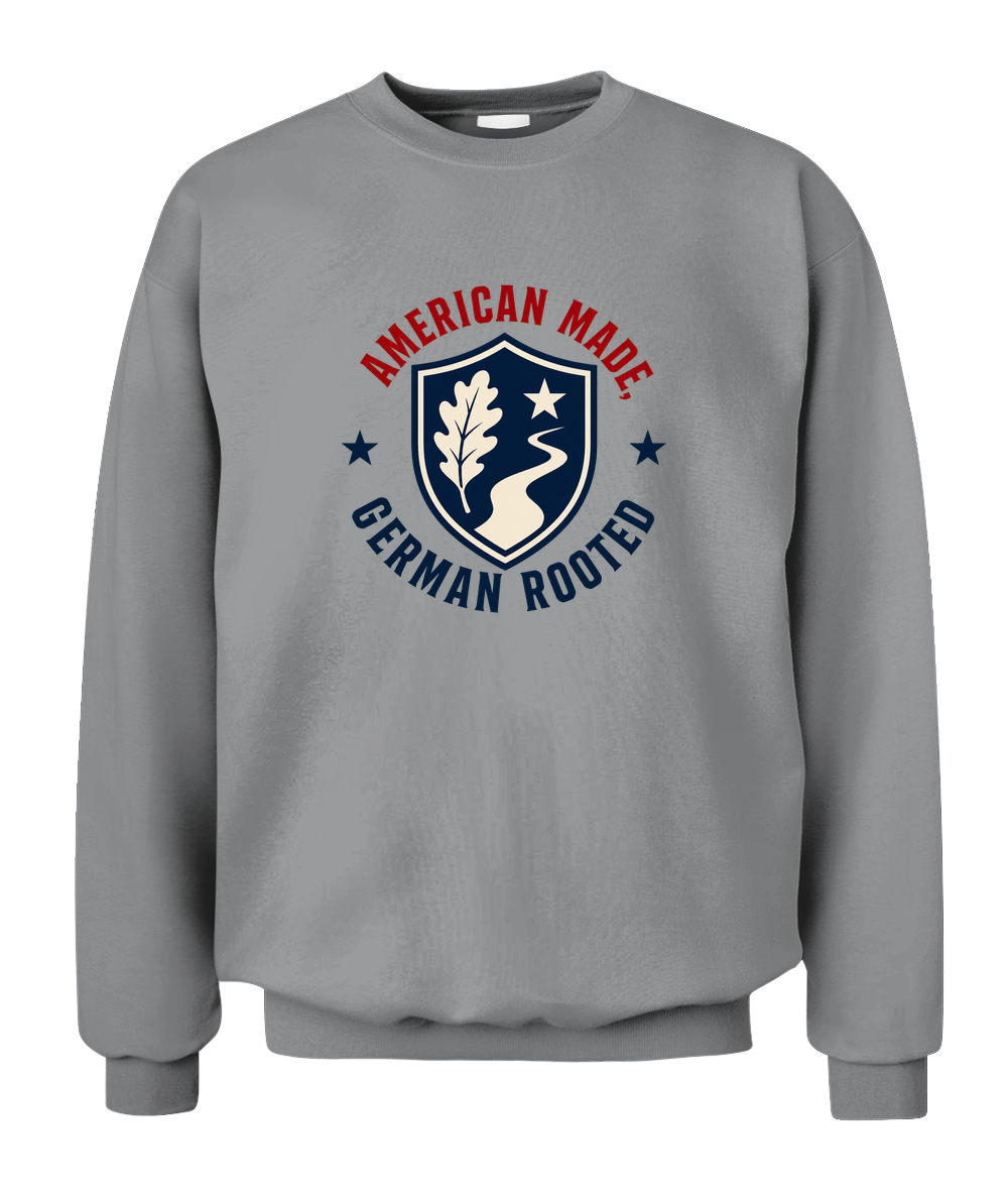 American Made, German Rooted — Sweatshirt in Sport Grey