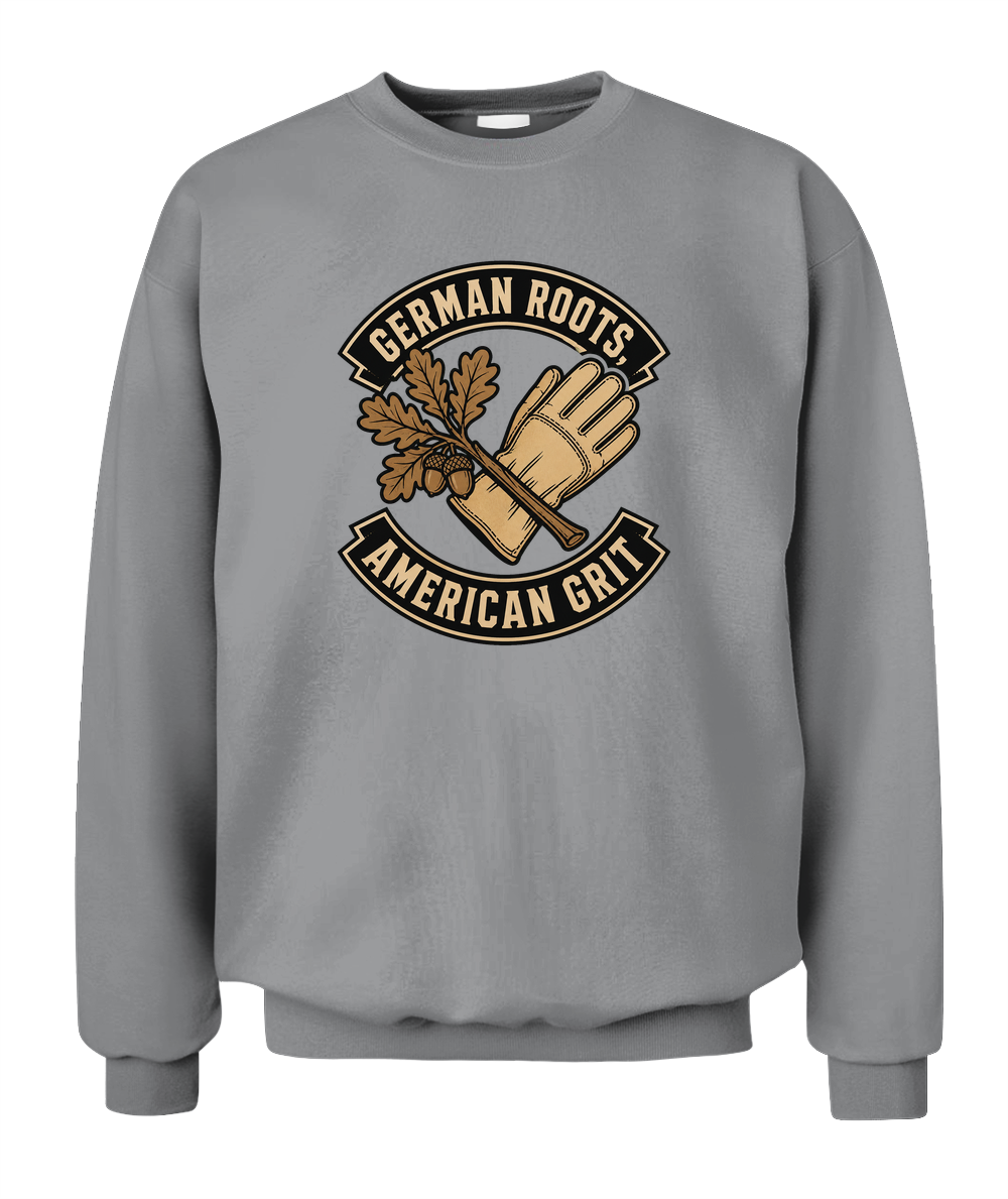 German Roots, American Grit — Sweatshirt in Sport Grey