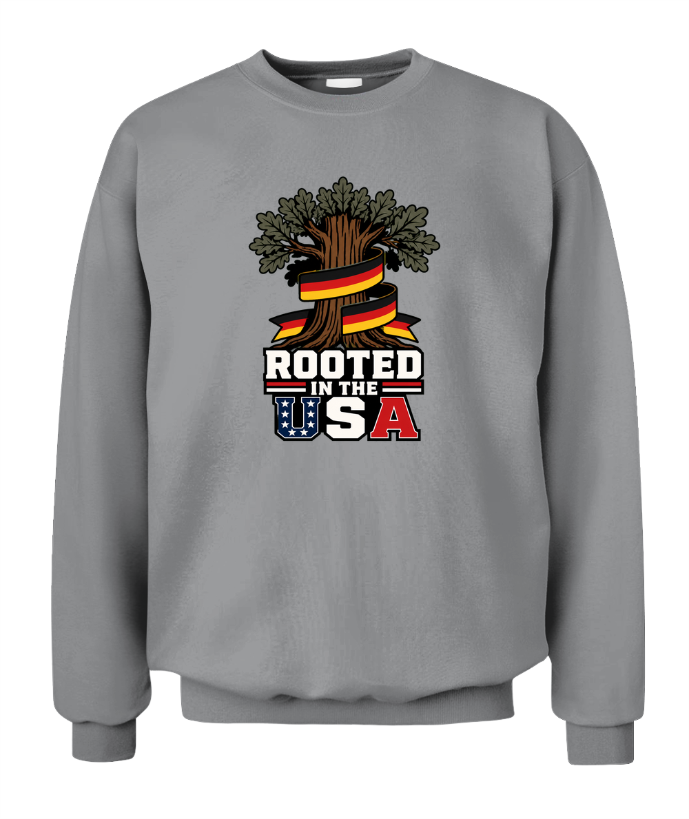 Rooted In The USA — Sweatshirt in Sport Grey