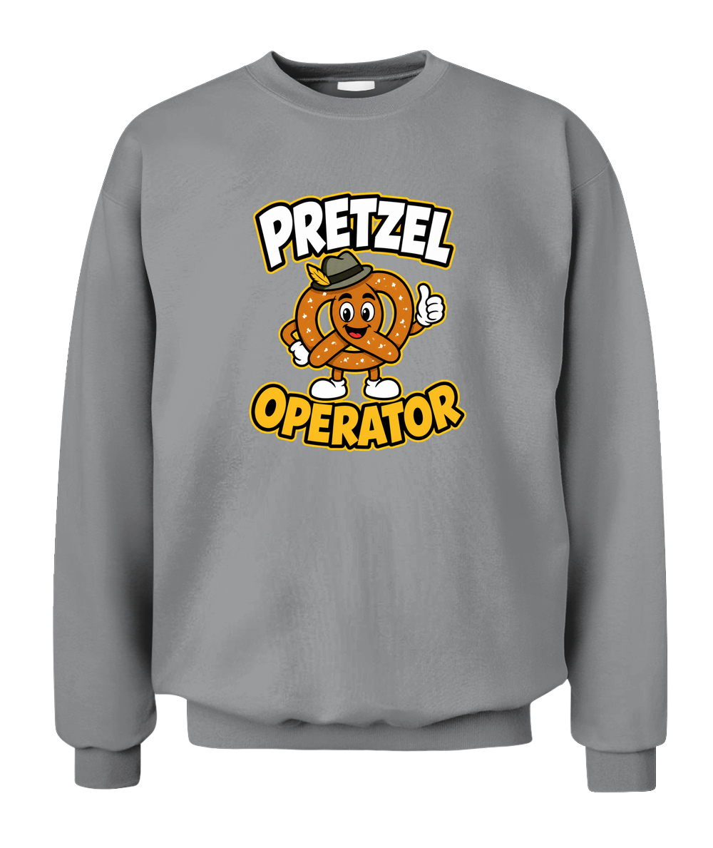 Pretzel Operator — Sweatshirt in Sport Grey