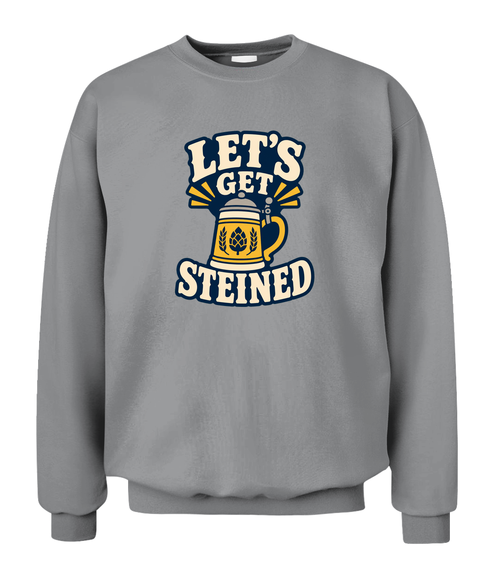 Let's Get Steined — Sweatshirt in Sport Grey