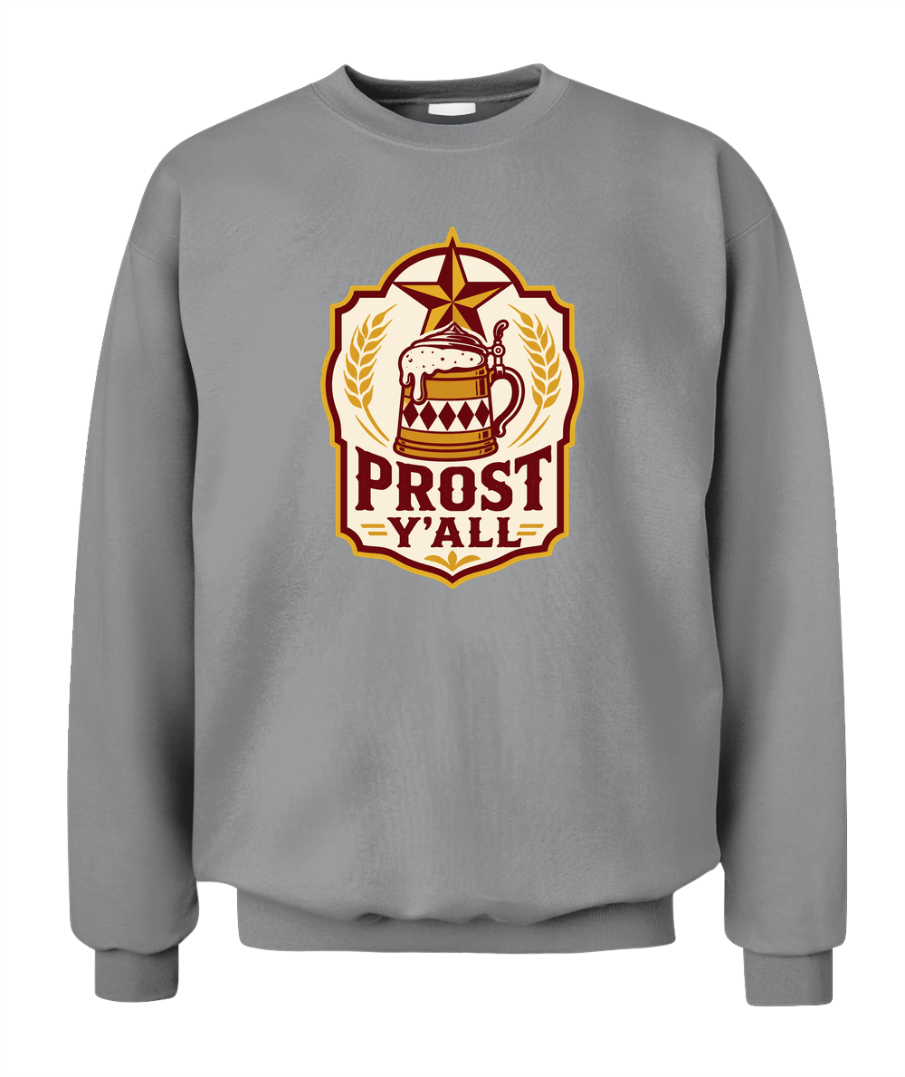 Prost Y'all — Sweatshirt in Sport Grey