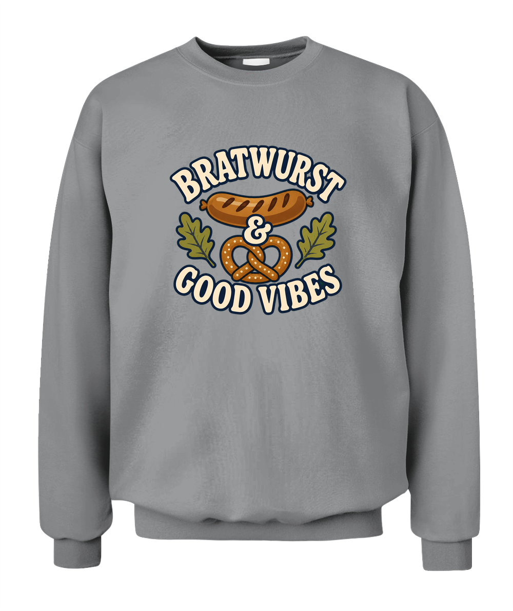 Bratwurst & Good Vibes — Sweatshirt in Sport Grey