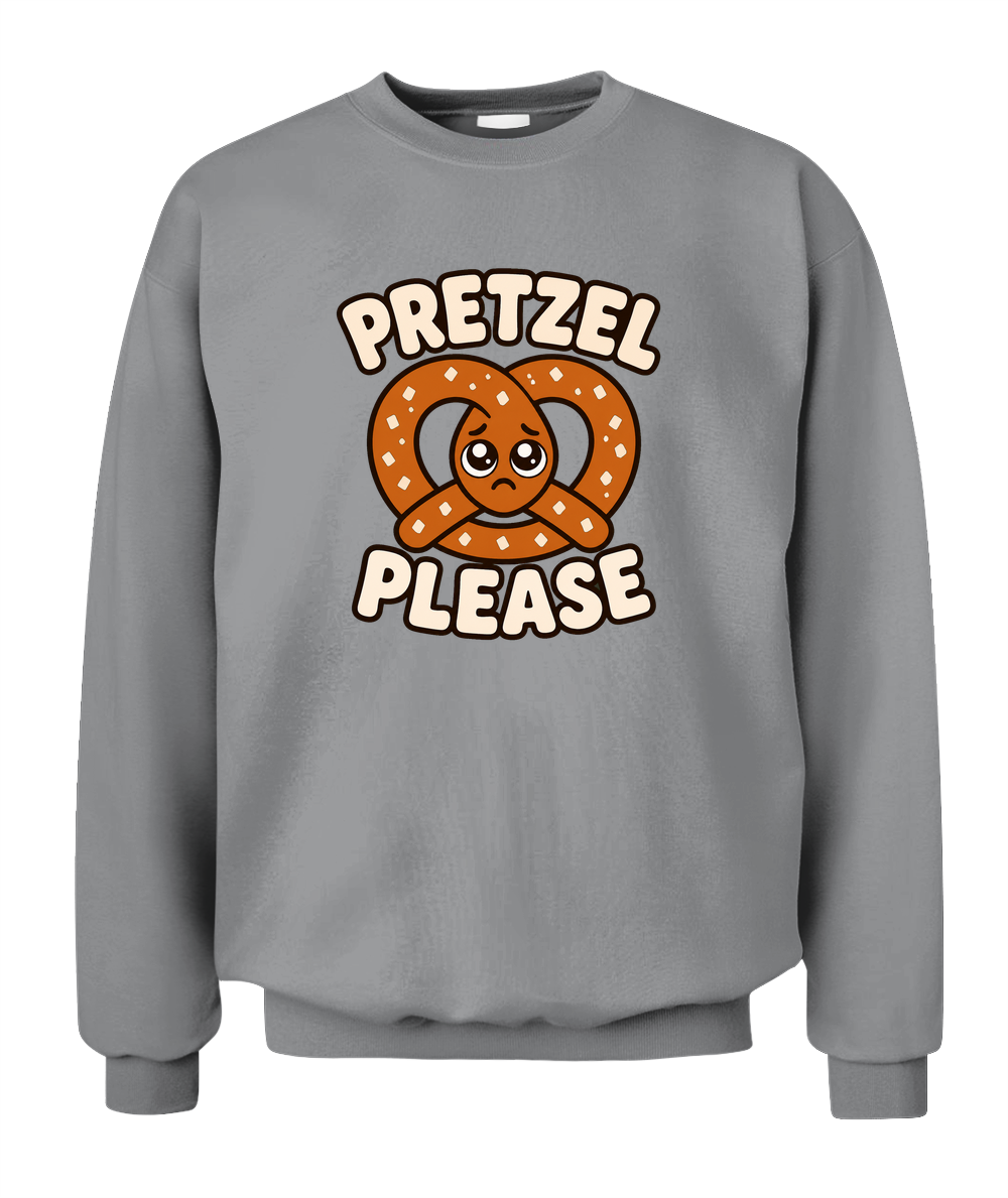 Pretzel Please — Sweatshirt in Sport Grey