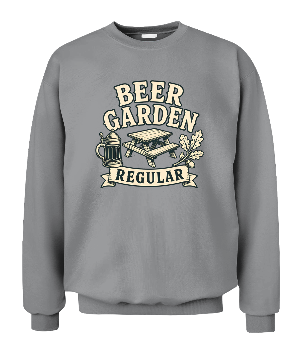 Beer Garden Regular — Sweatshirt in Sport Grey