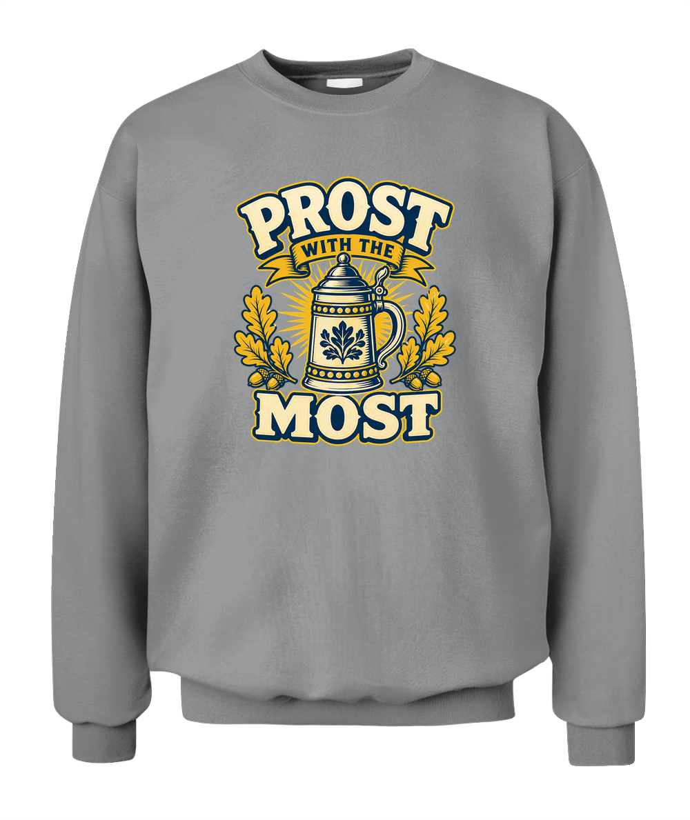 Prost With The Most — Sweatshirt in Sport Grey