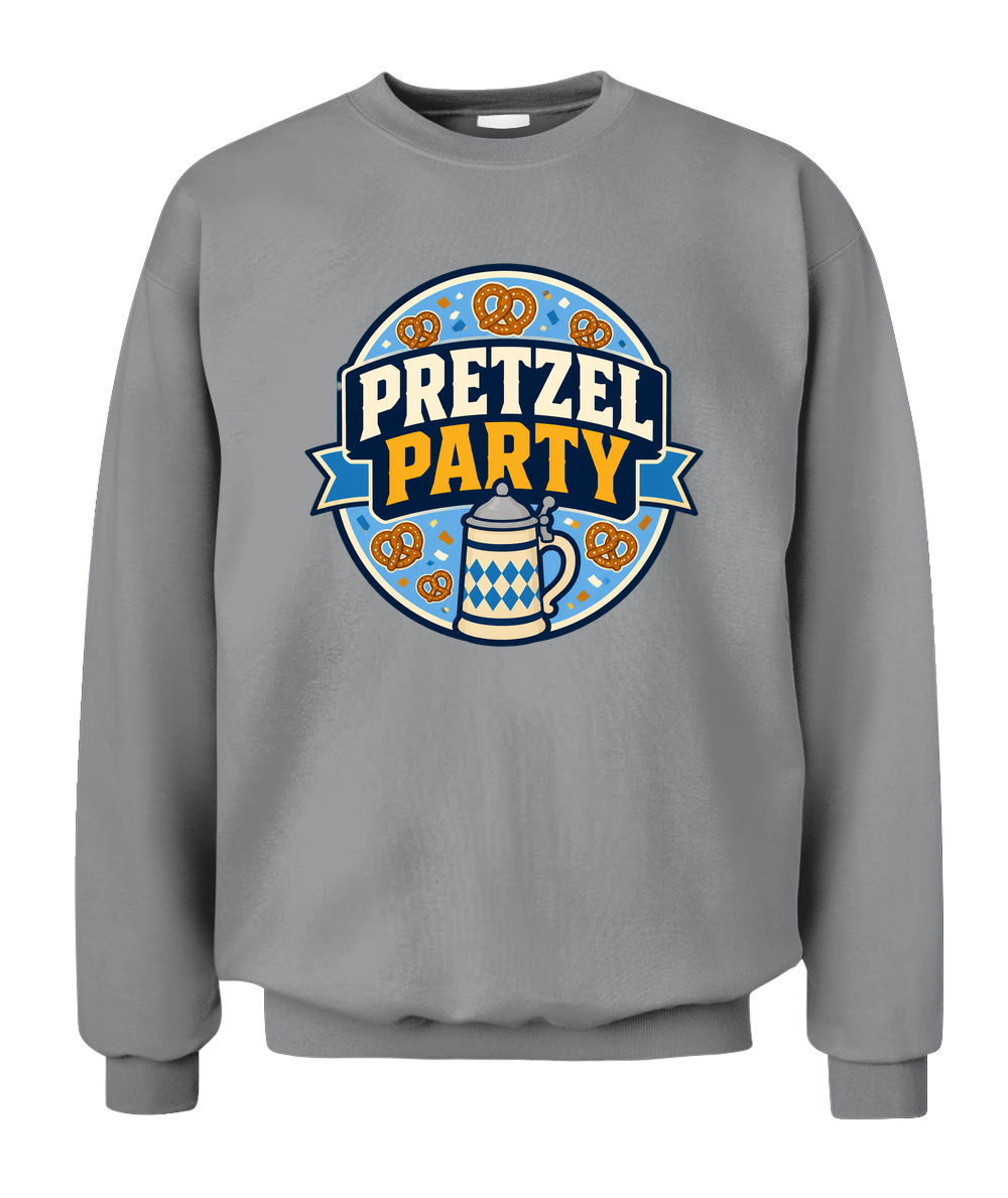 Pretzel Party — Sweatshirt in Sport Grey