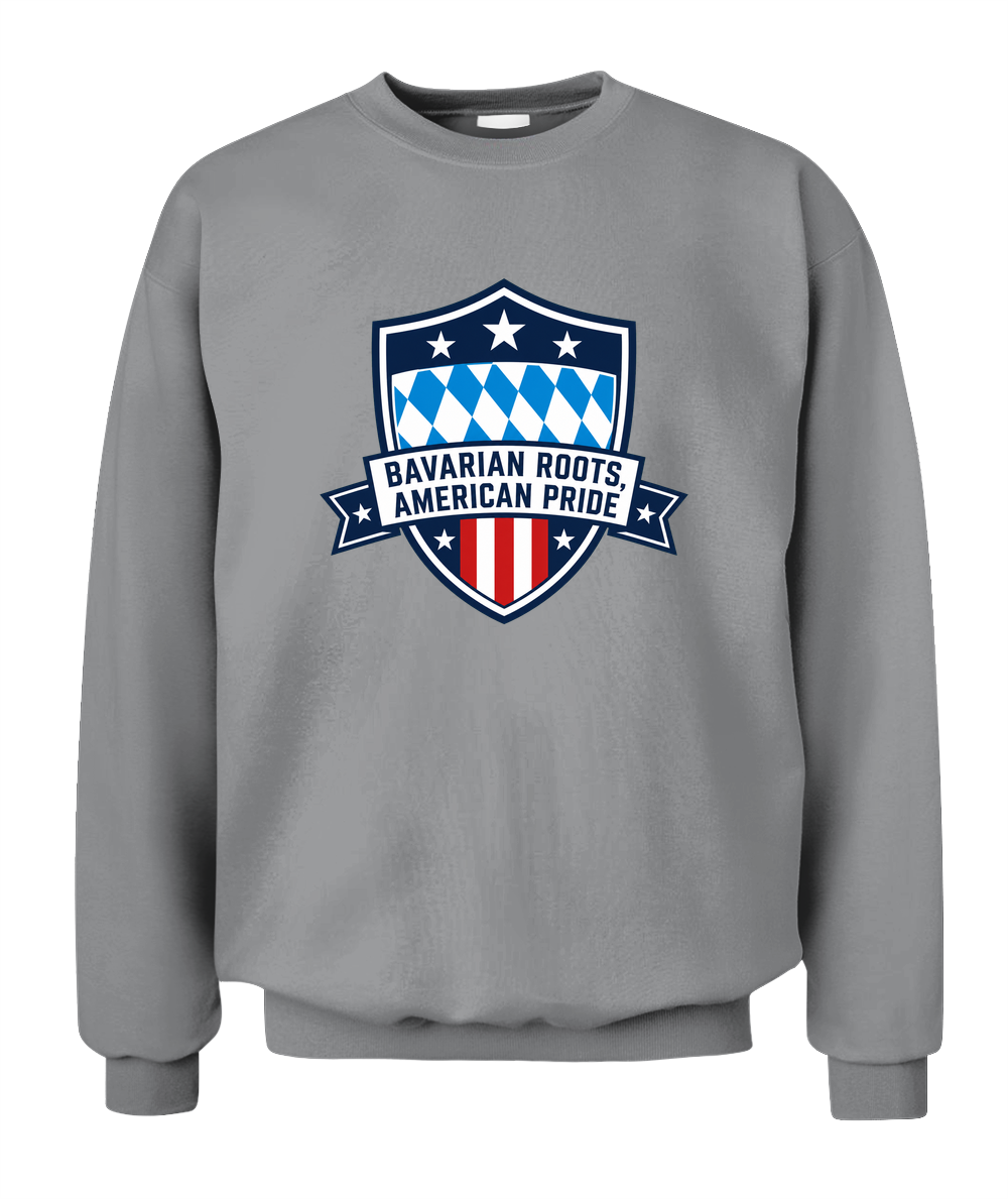 Bavarian Roots, American Pride — Sweatshirt in Sport Grey