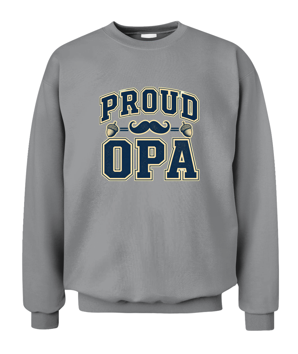 Proud Opa — Sweatshirt in Sport Grey