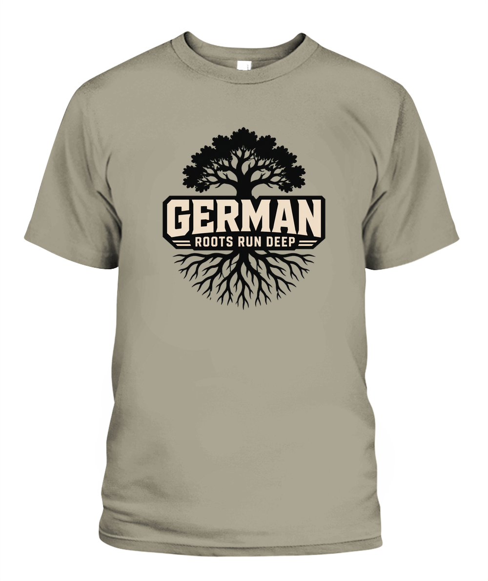 German Roots Run Deep — T-Shirt in Sandstone