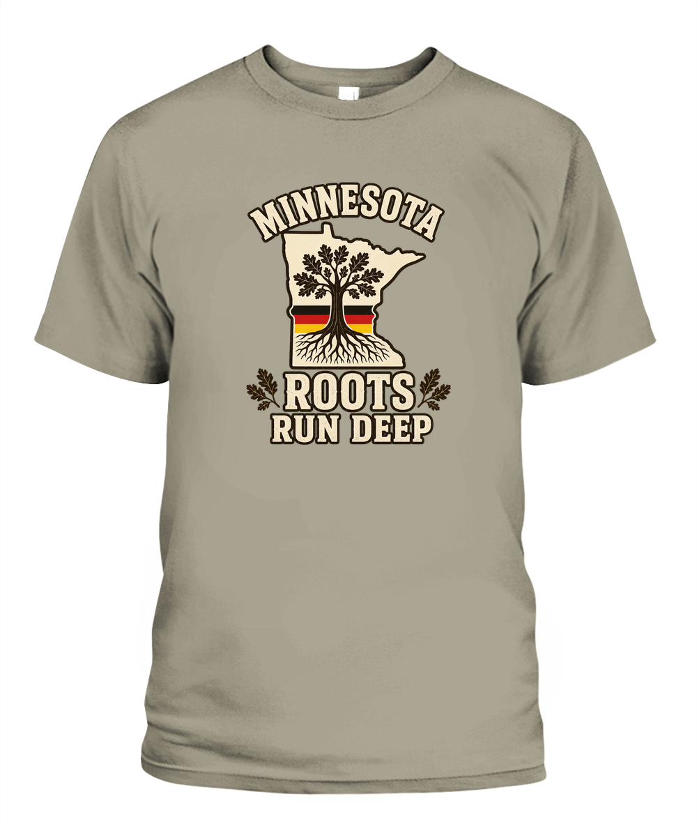 Minnesota Roots Run Deep — T-Shirt in Sandstone