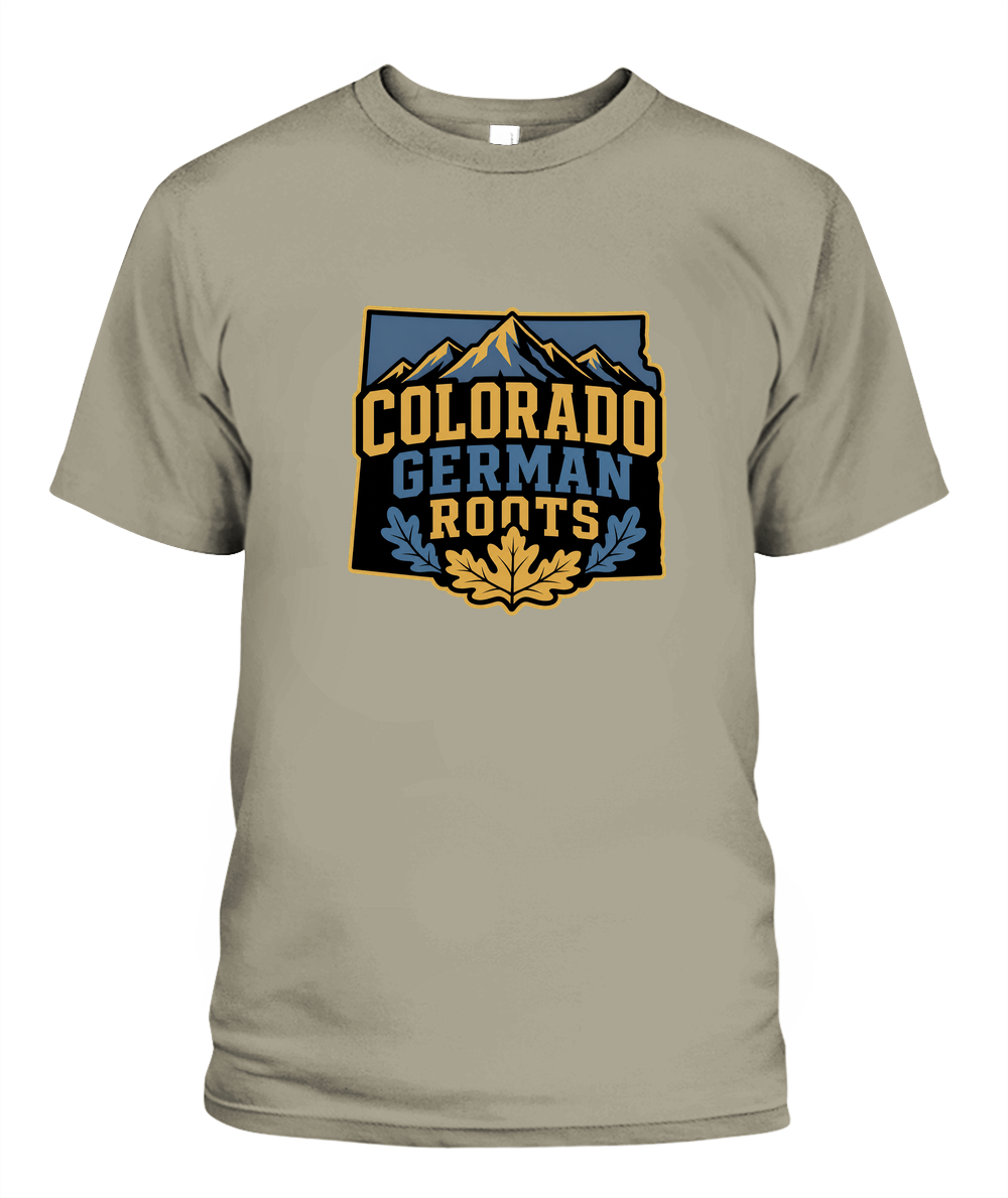 Colorado German Roots — T-Shirt in Sandstone