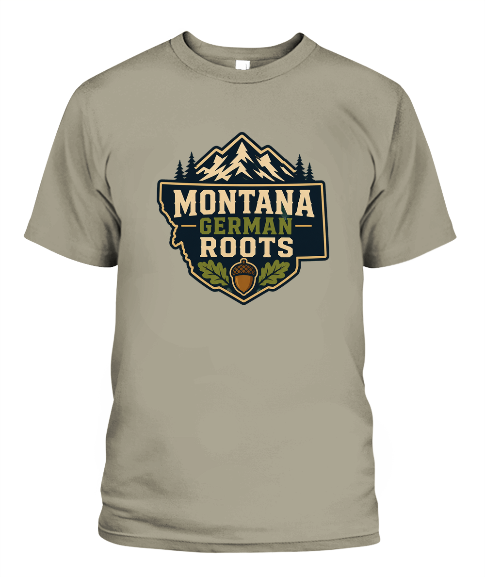 Montana German Roots — T-Shirt in Sandstone