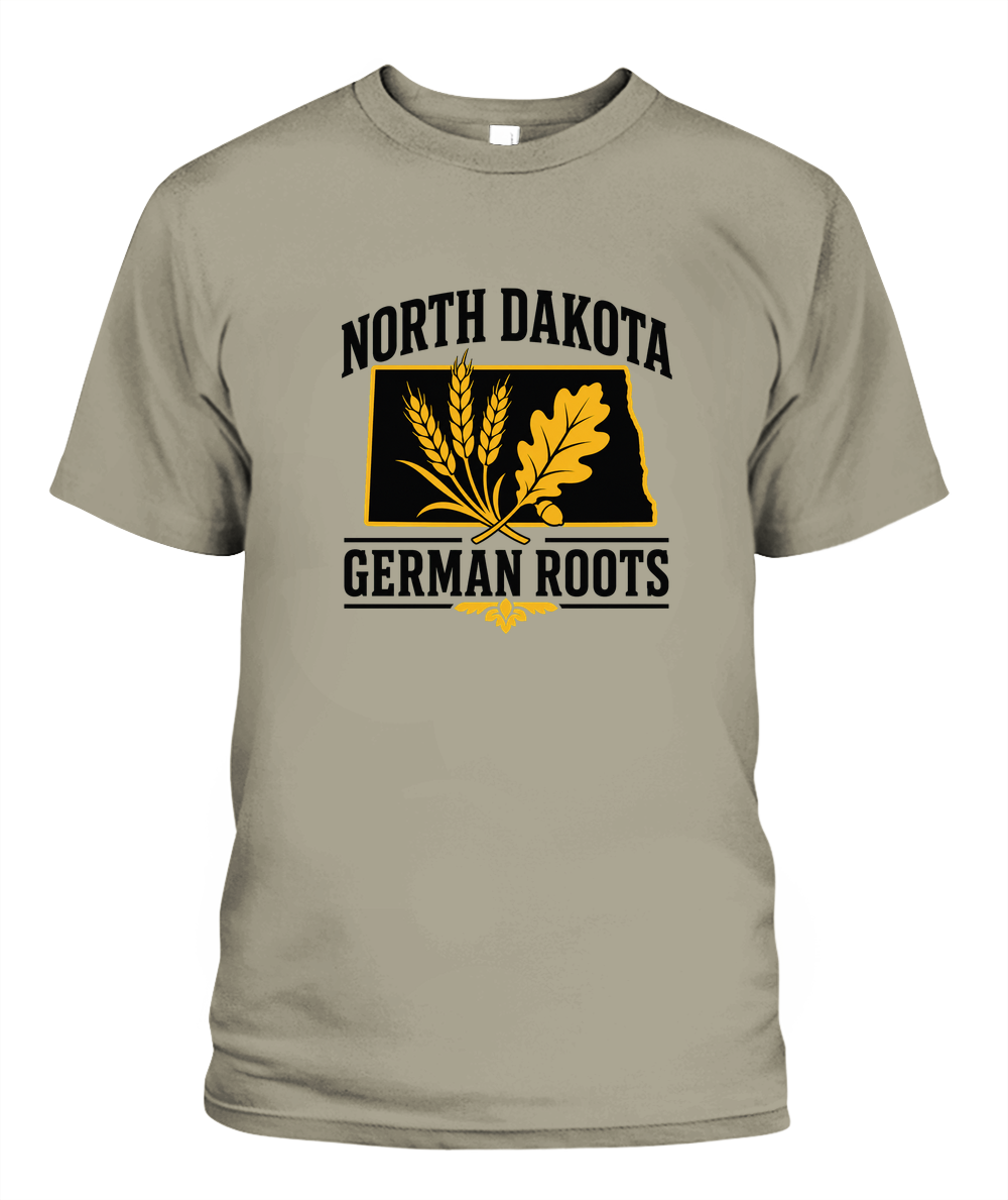 North Dakota German Roots — T-Shirt in Sandstone
