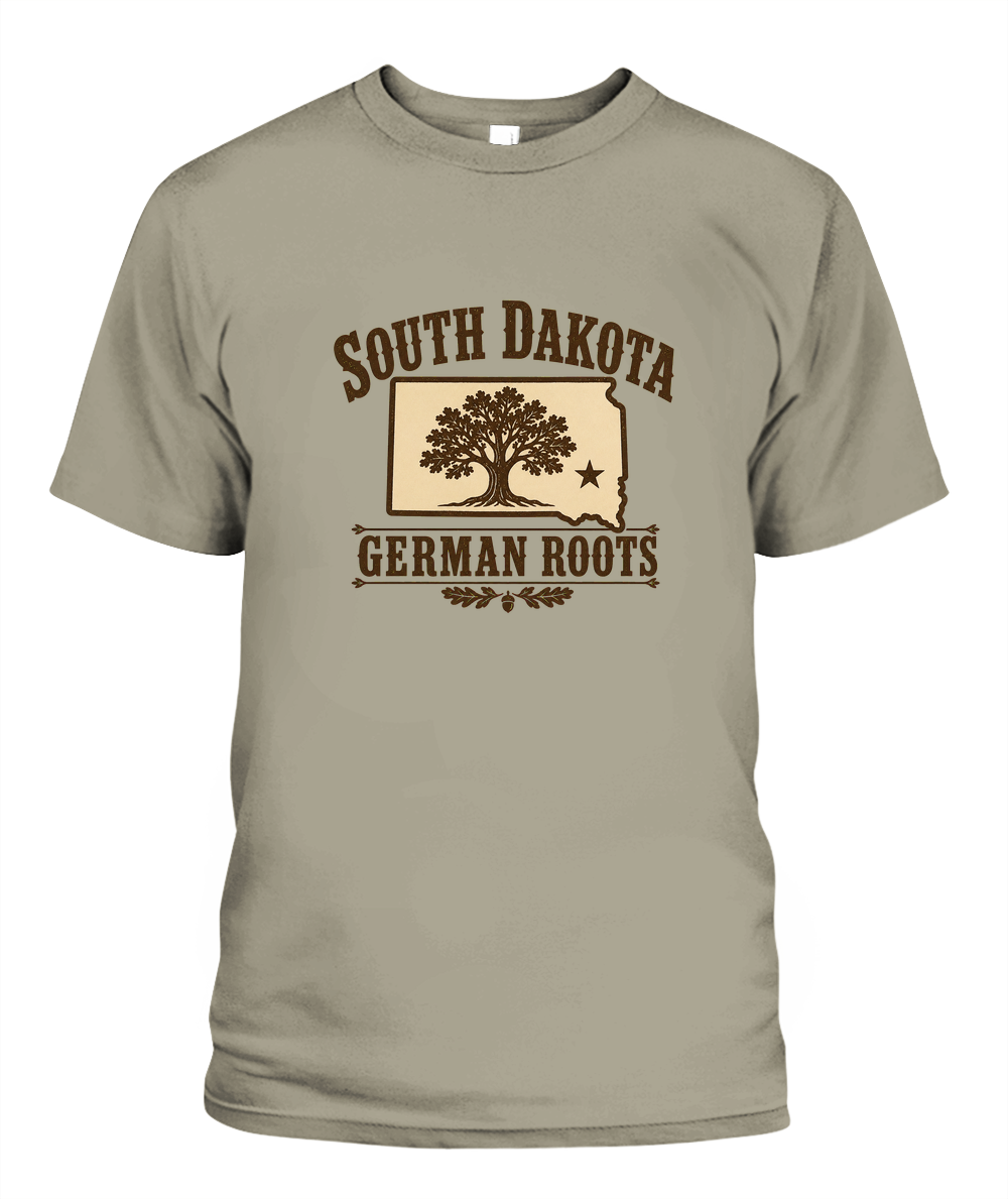 South Dakota German Roots — T-Shirt in Sandstone
