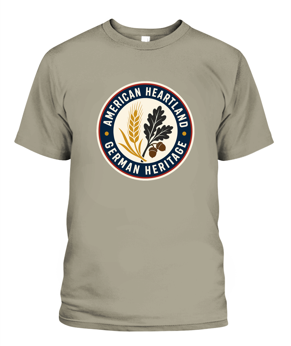 American Heartland, German Heritage — T-Shirt in Sandstone