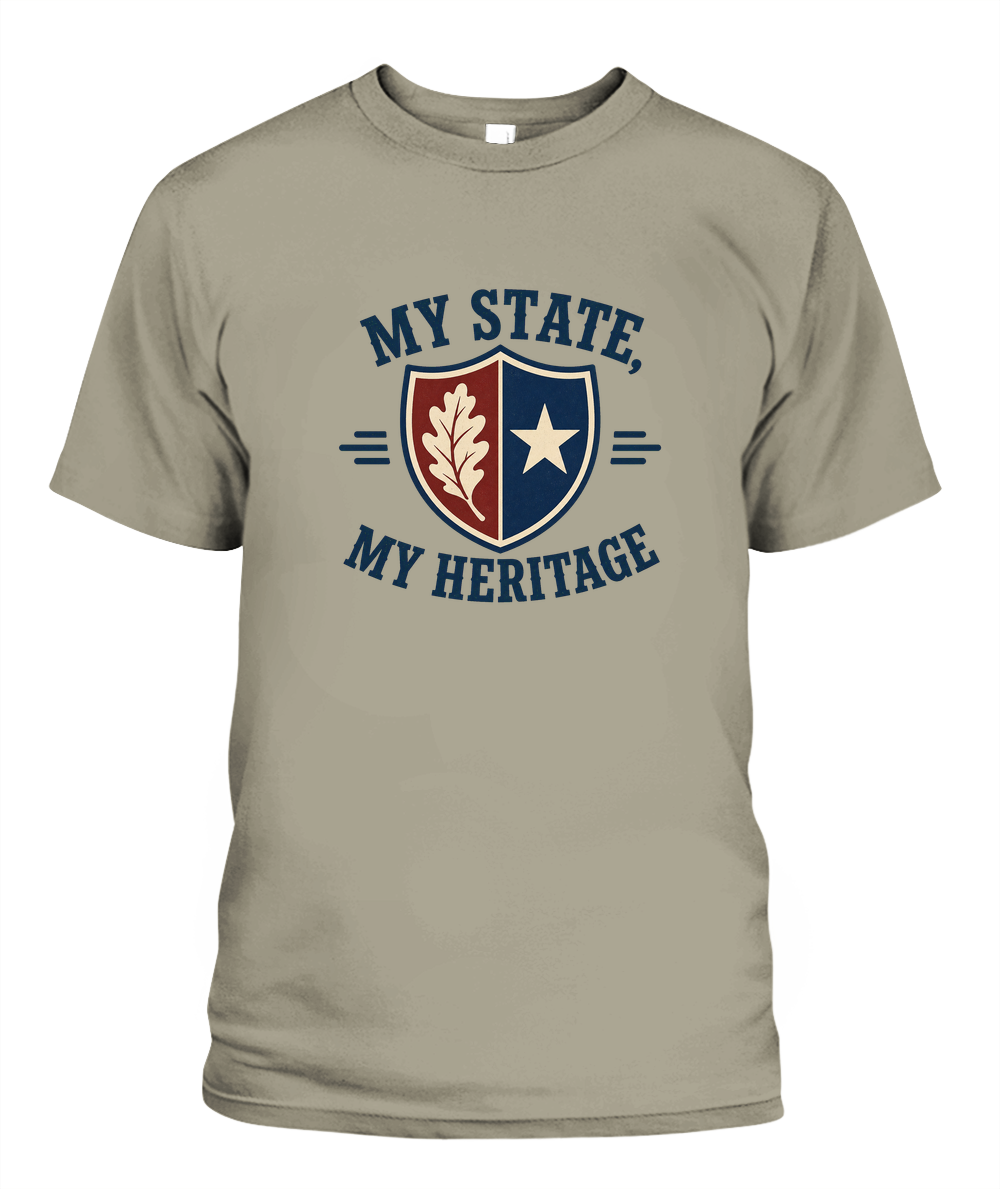 My State, My Heritage — T-Shirt in Sandstone