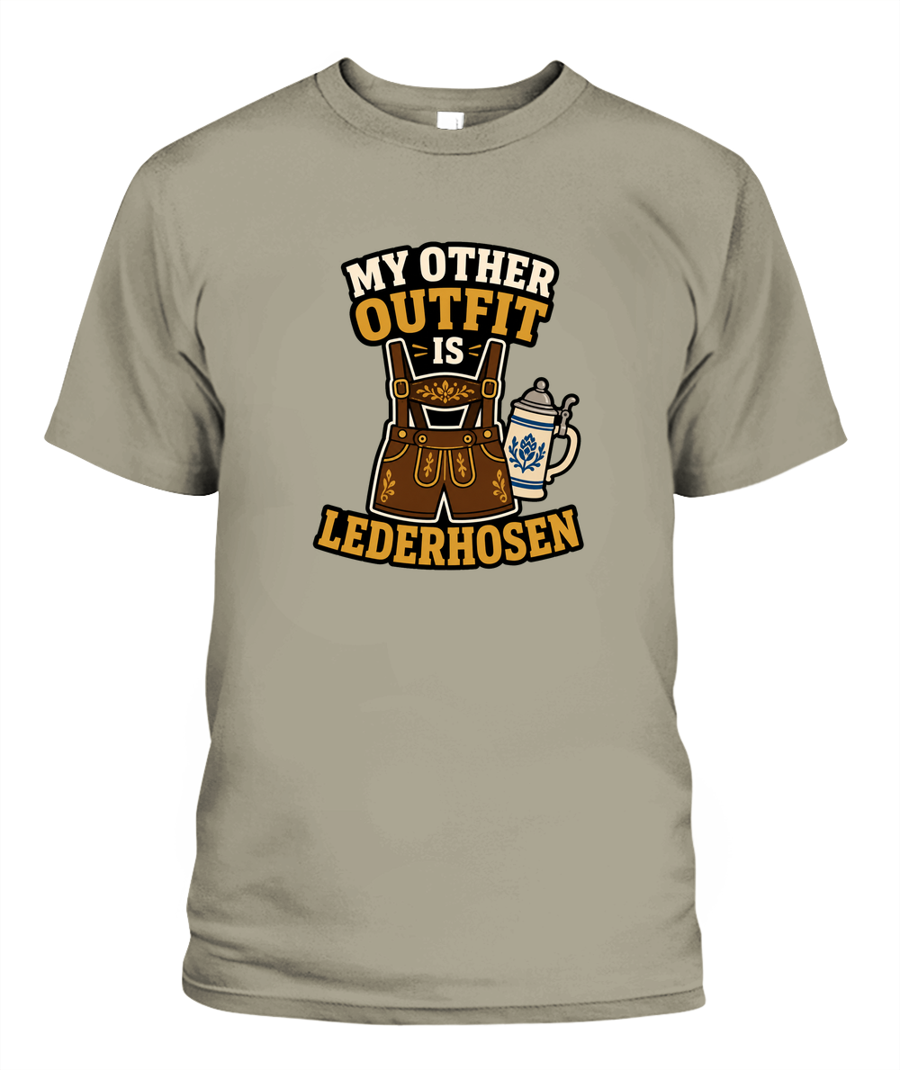 My Other Outfit Is Lederhosen — T-Shirt in Sandstone