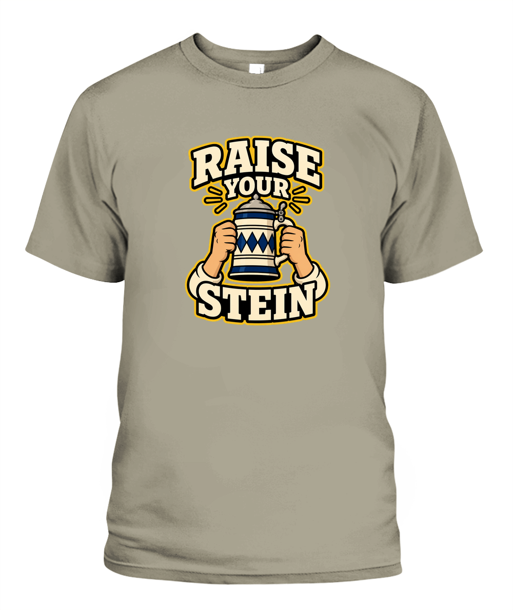 Raise Your Stein — T-Shirt in Sandstone