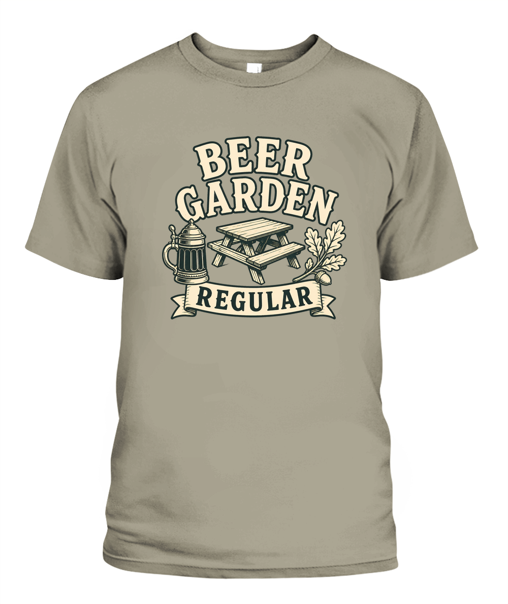 Beer Garden Regular — T-Shirt in Sandstone