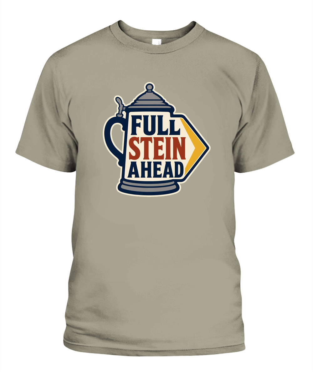 Full Stein Ahead — T-Shirt in Sandstone