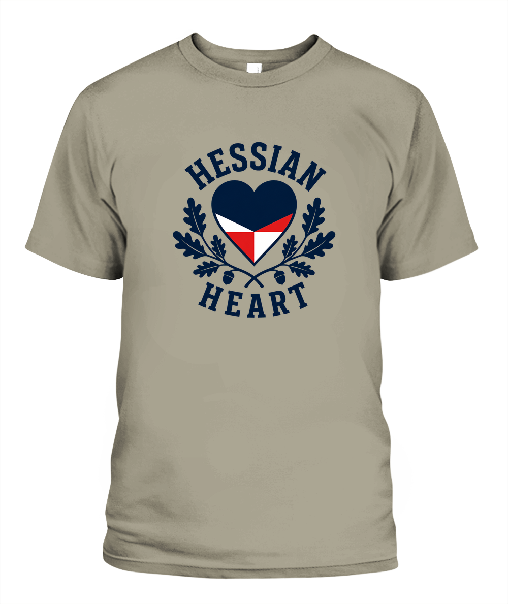 Hessian Heart — T-Shirt in Sandstone