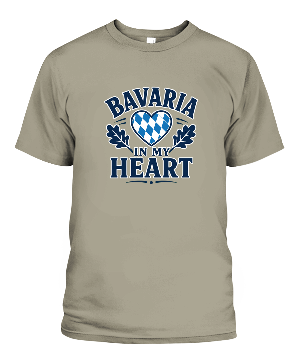 Bavaria In My Heart — T-Shirt in Sandstone