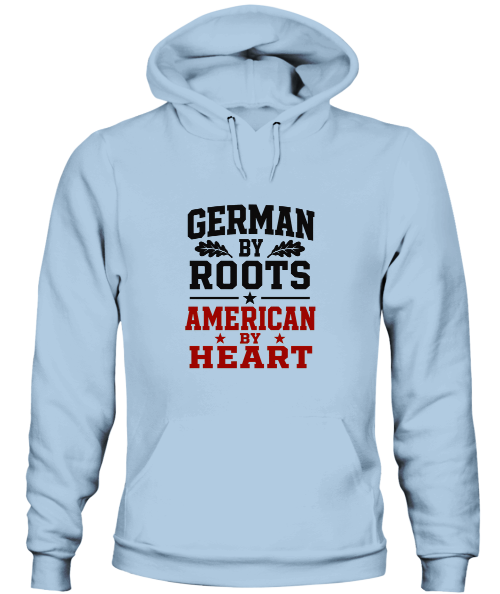 German By Roots, American By Heart — Hoodie in Light Blue