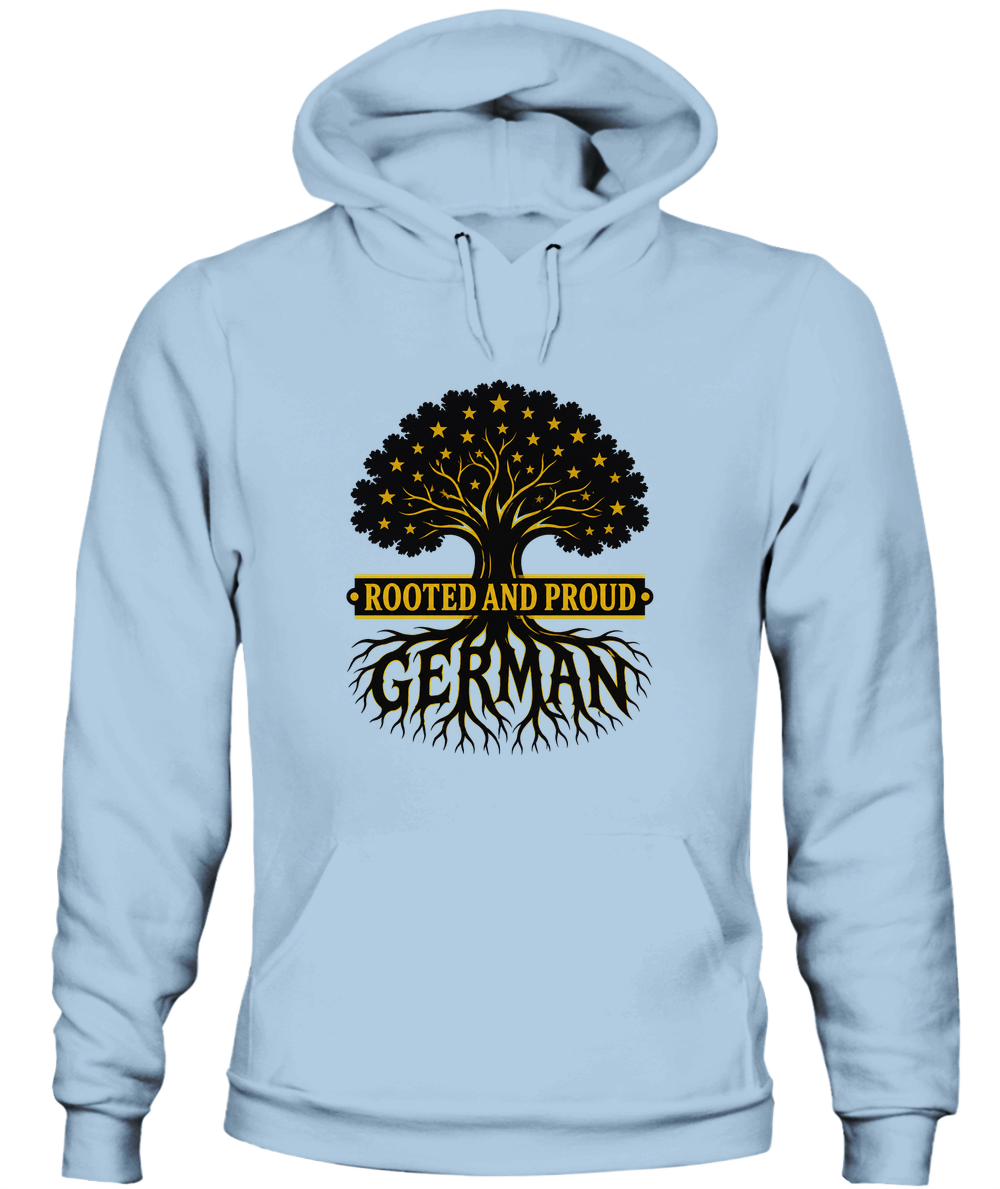 Rooted And Proud German — Hoodie in Light Blue