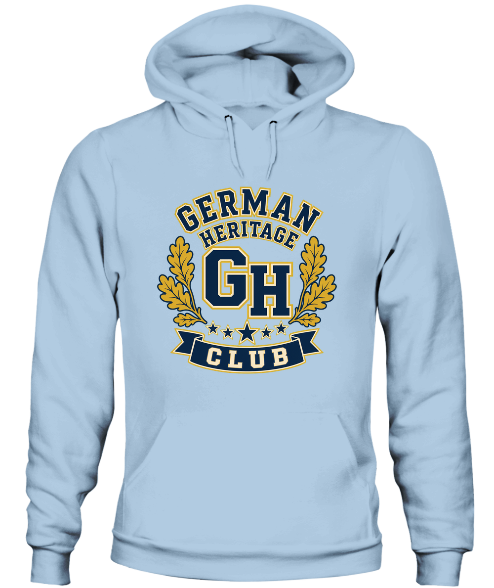 German Heritage Club — Hoodie in Light Blue