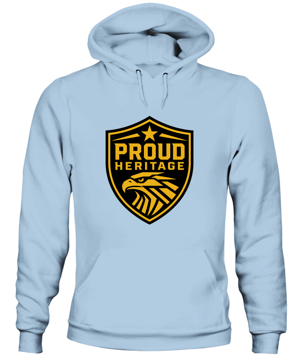 Proud Heritage — Hoodie in Light Blue