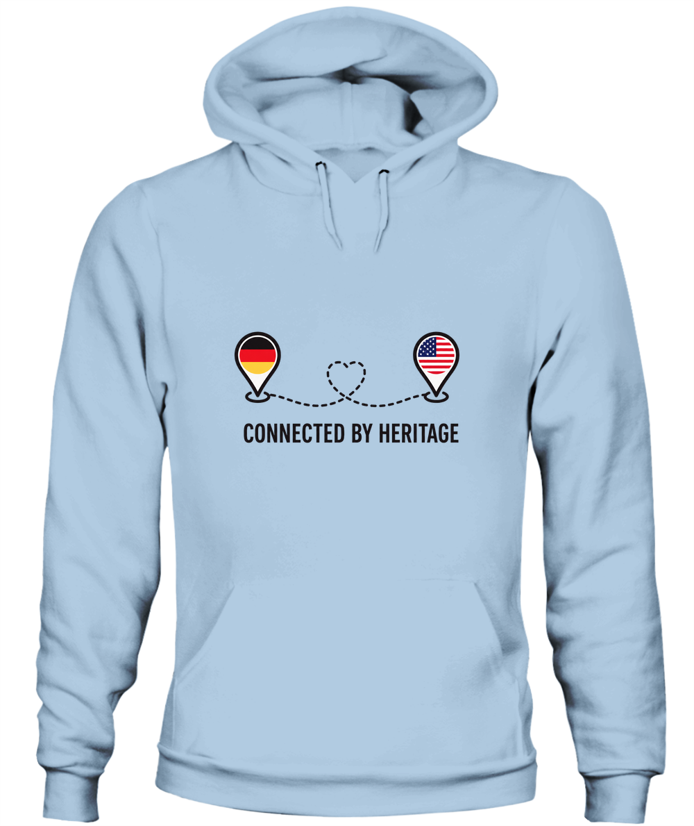 Connected By Heritage — Hoodie in Light Blue